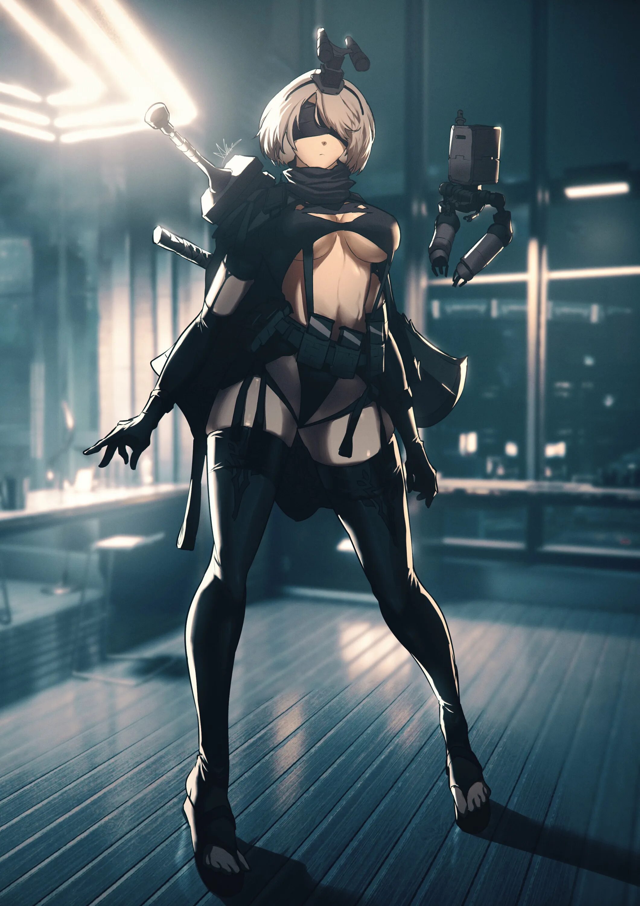 NIER 3d NSFW Dance. NIER Automata game of the yorha logo PNG.