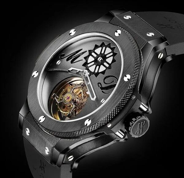 Наручные часы барнаул. Хаблот часы с турбийоном. Hublot big Bang Tourbillon. Hublot big Bang Tourbillon Samuel Ross. Часы Hublot спидометр мотоцикл.