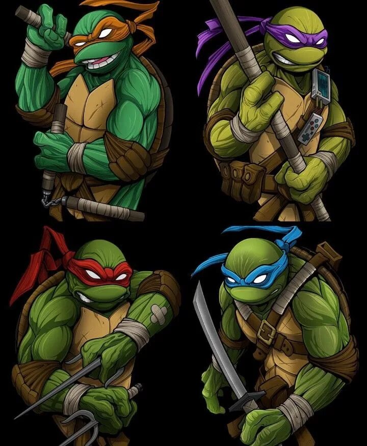 Черепашки ниндзя 1986 персонажи. Черепашки ниндзя 2003 года. Tmnt rus