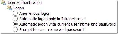 User is not enabled. User authentication. automatic logon with current username and password где найти настройку.