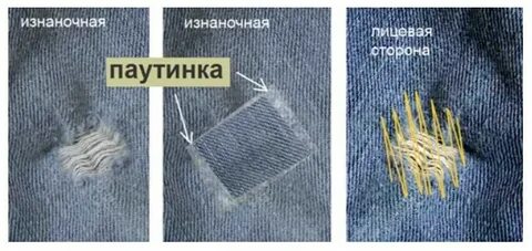 Заплатка паутинкой