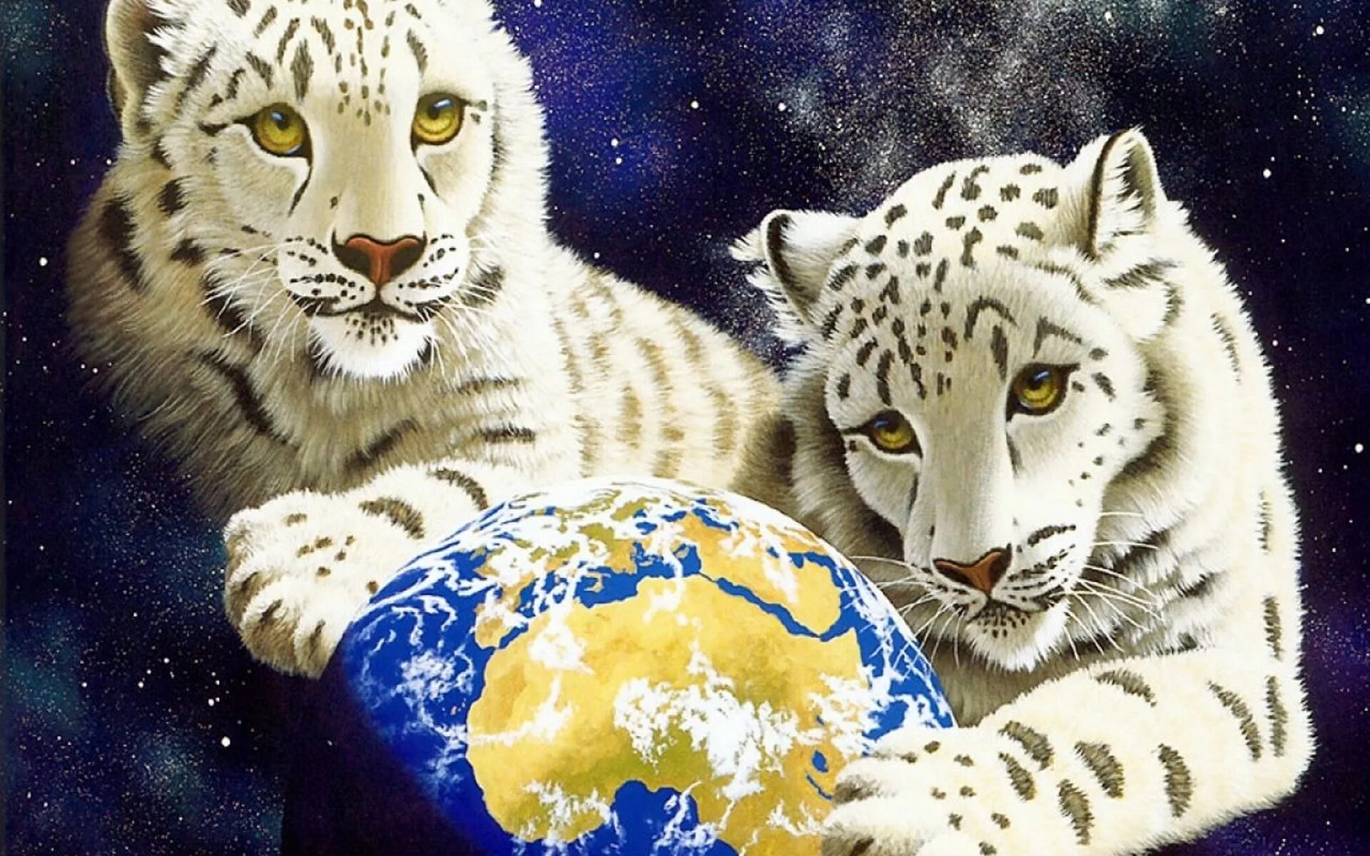 Белый тигр и снежный Барс. Тигренок в космосе. Снежный Барс мультяшный. Белый Тигренок. Плакат в поддержку снежного барса