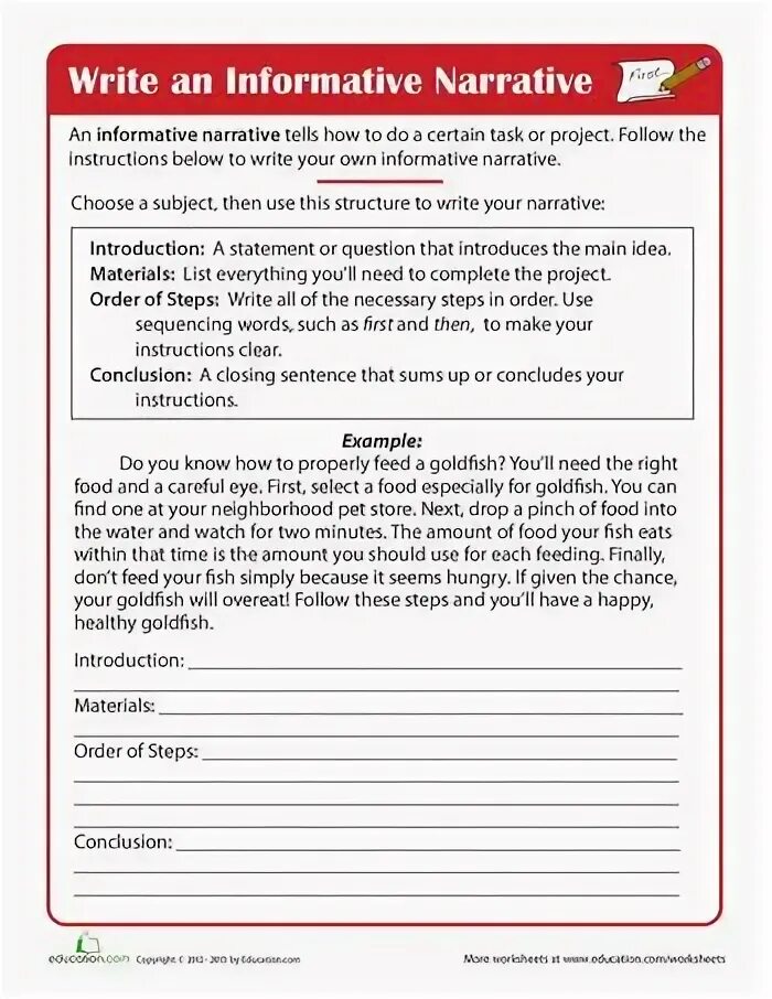 Write instructions. Writing instructions.