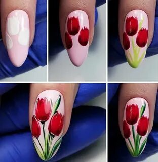 Тюльпан пошаговая