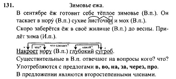 В ясные осенние дни готовит себе еж