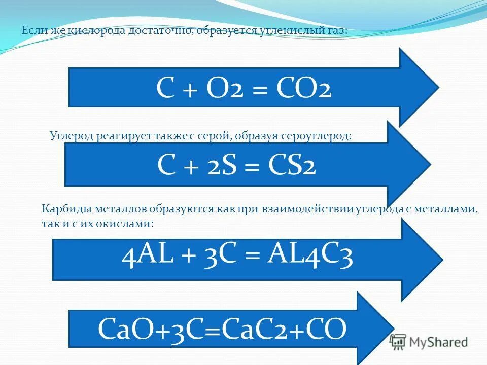 O2 реагирует с s