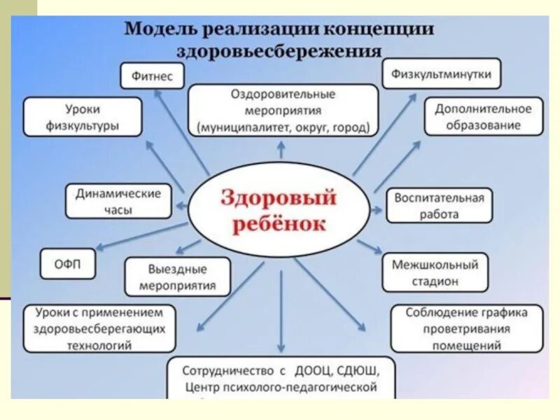 Реализация здоровьесберегающих технологий. Модель здоровьесберегающих технологий в ДОУ. Модель здоровьесбережения в школе. Модель работы по здоровьесбережению.