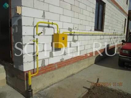 Подвод газа в частном доме