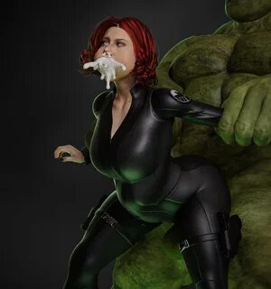 black widow (marvel), hulk, hulk (series), marvel, marvel comics, anal, big...