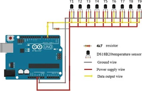Arduino подключение датчика температуры