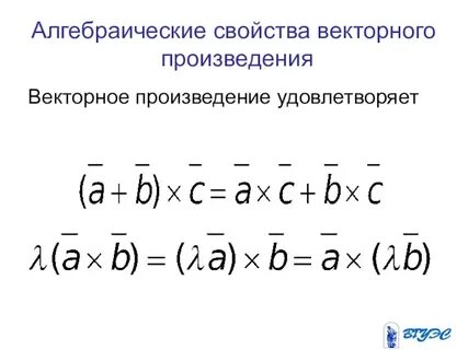 Алгебраический вектор