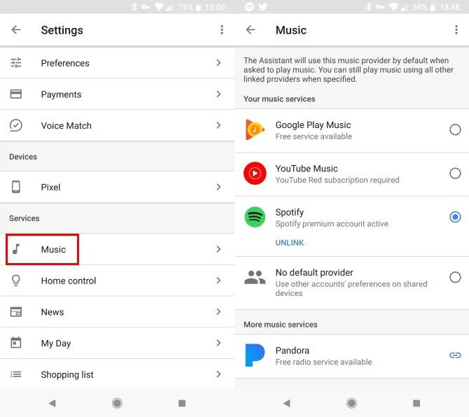 Гугл ассистент по умолчанию. Как подключить spotify к google assistant. music preferences. как в гугл ассистенте сменить музыкальный сервис. как сделать spotify плеером по умолчанию на iphone.
