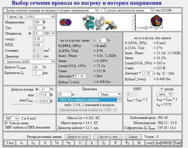 Формула вычисления сечения. Формула расчета сечения кабеля по току. выбор сечения проводника по току нагрева. фо́рмула для расчета сечения кабеля по мощности. выбор сечения кабеля по потерям напряжения.