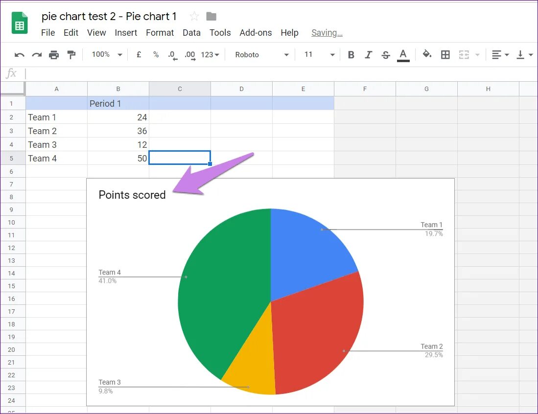 Insert chart