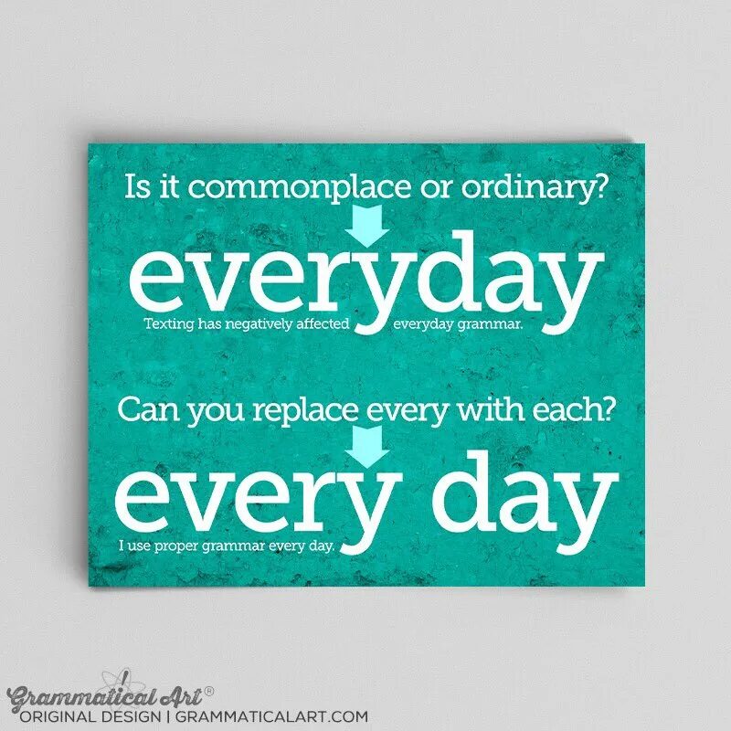 Different everyday. Make a difference. Different everyday. Each and every difference. Different everyday.