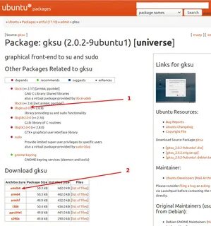 Ubuntu packages