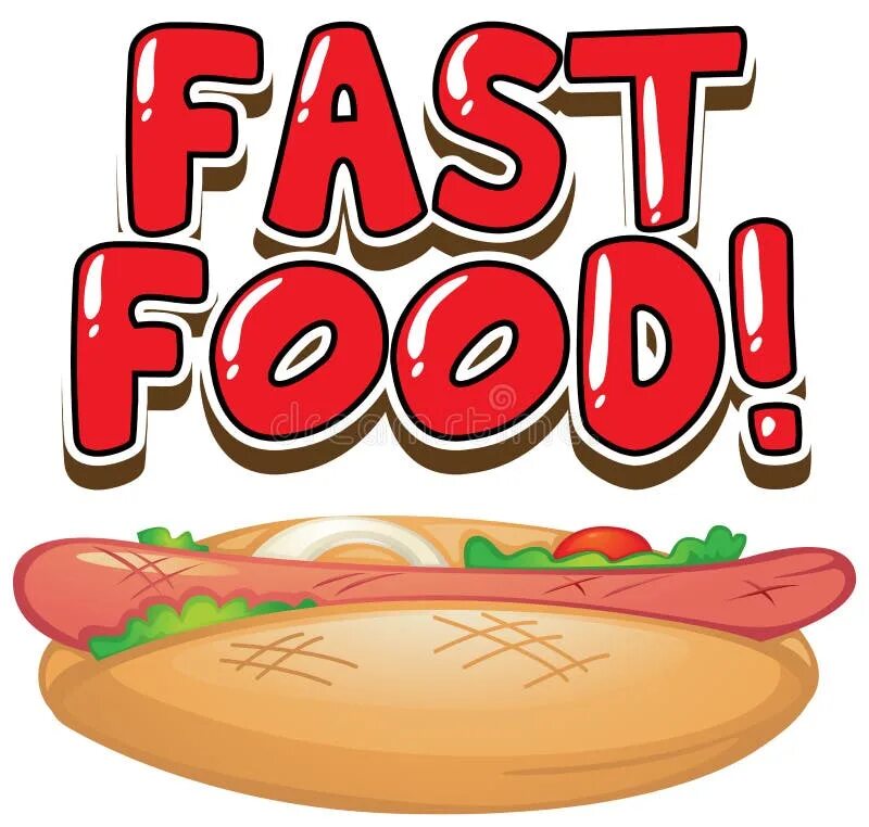 Слово fast food. Hot Dog font p. Слово фаст фуд