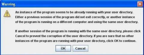 Another instance is already running