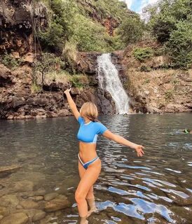 Camille Kostek is Chasing Waterfalls! 