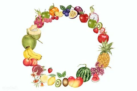 Фрукты овальной и круглой формы