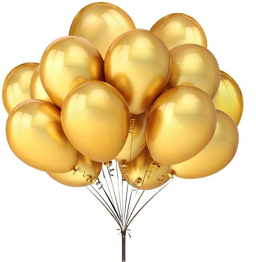 Золотые воздушные шары. Воздушный шарик. Праздничные шары. Шарики золото.