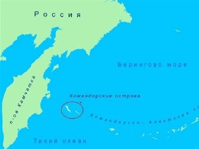 Командорские острова на карте - блог Санатории Кавказа