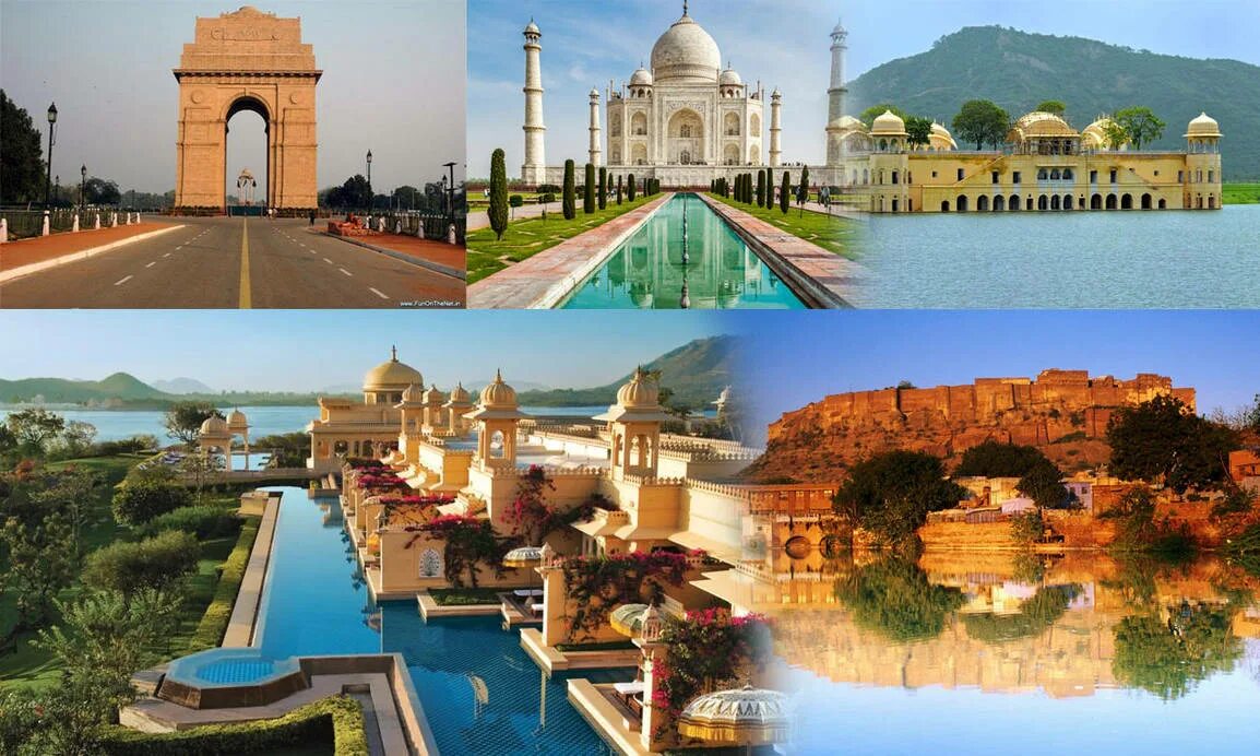 India tourist. Индонезия достопримечательности коллаж. Золотой треугольник тайланд. Тадж махал (индия). India tourism places.