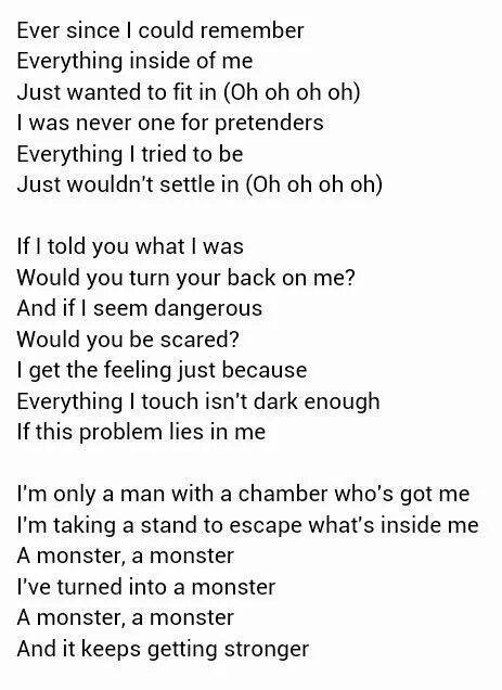 Like that baby monster текст. Текст имеджин Драгонс. Текст песни imagine Dragons. Монстера текст. Монстр текст.