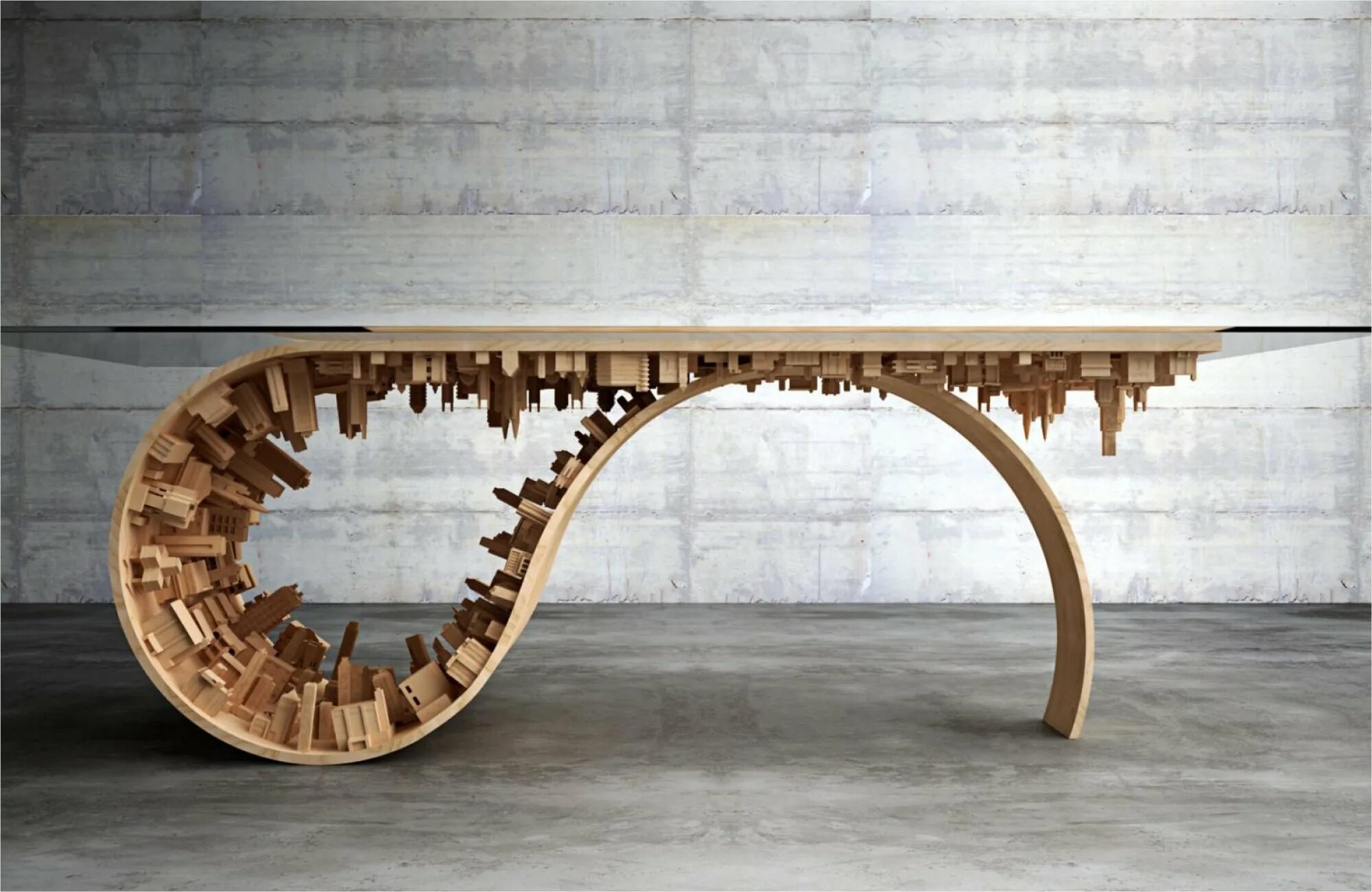 Unique 20. Необычные предметы интерьера. Интересная мебель. Необычные деревянные столы. Дизайнерский стол из фанеры.
