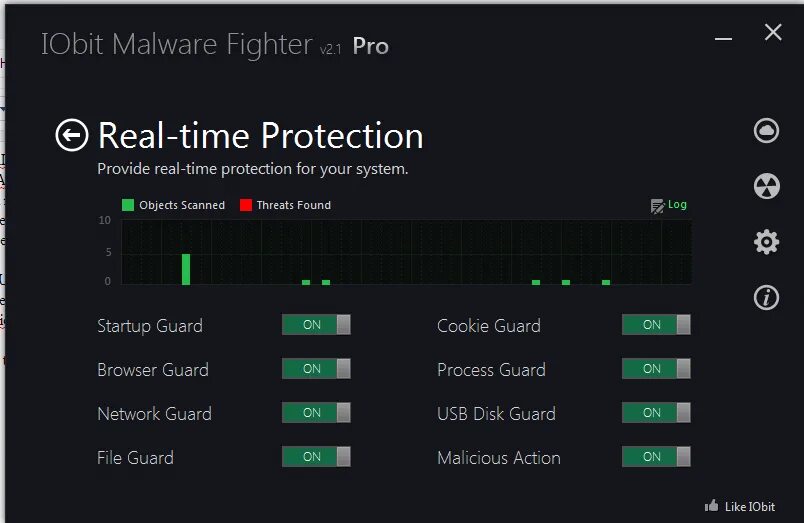 Really protect. IOBIT Malware Fighter. Реал тайм Протектион. IOBIT превьюха. IOBIT трекер купить.