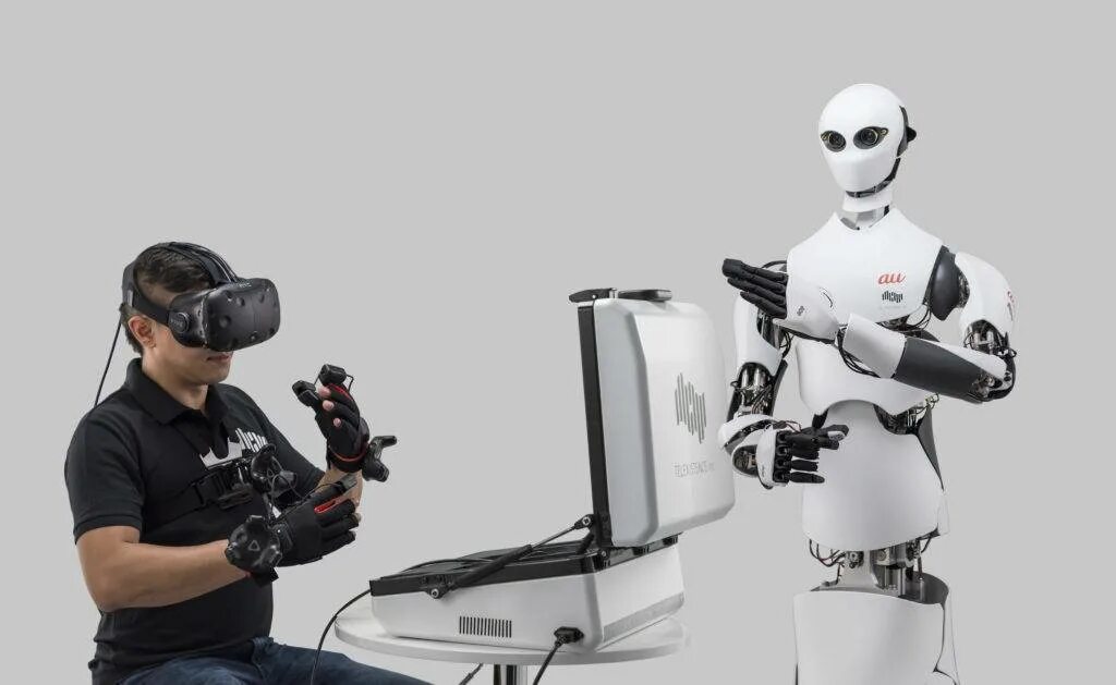 Копирующие роботы. Дистанционное управление роботом. виртуальная реальность роботы. дистанционно управляемые роботы. робот управляемый человеком.