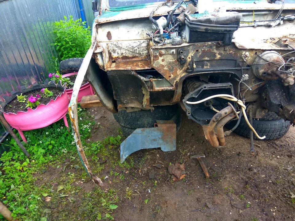 Замена передних лонжеронов нива ! - Lada 4x4 3D, 1,5 л, 1988 года своими руками 