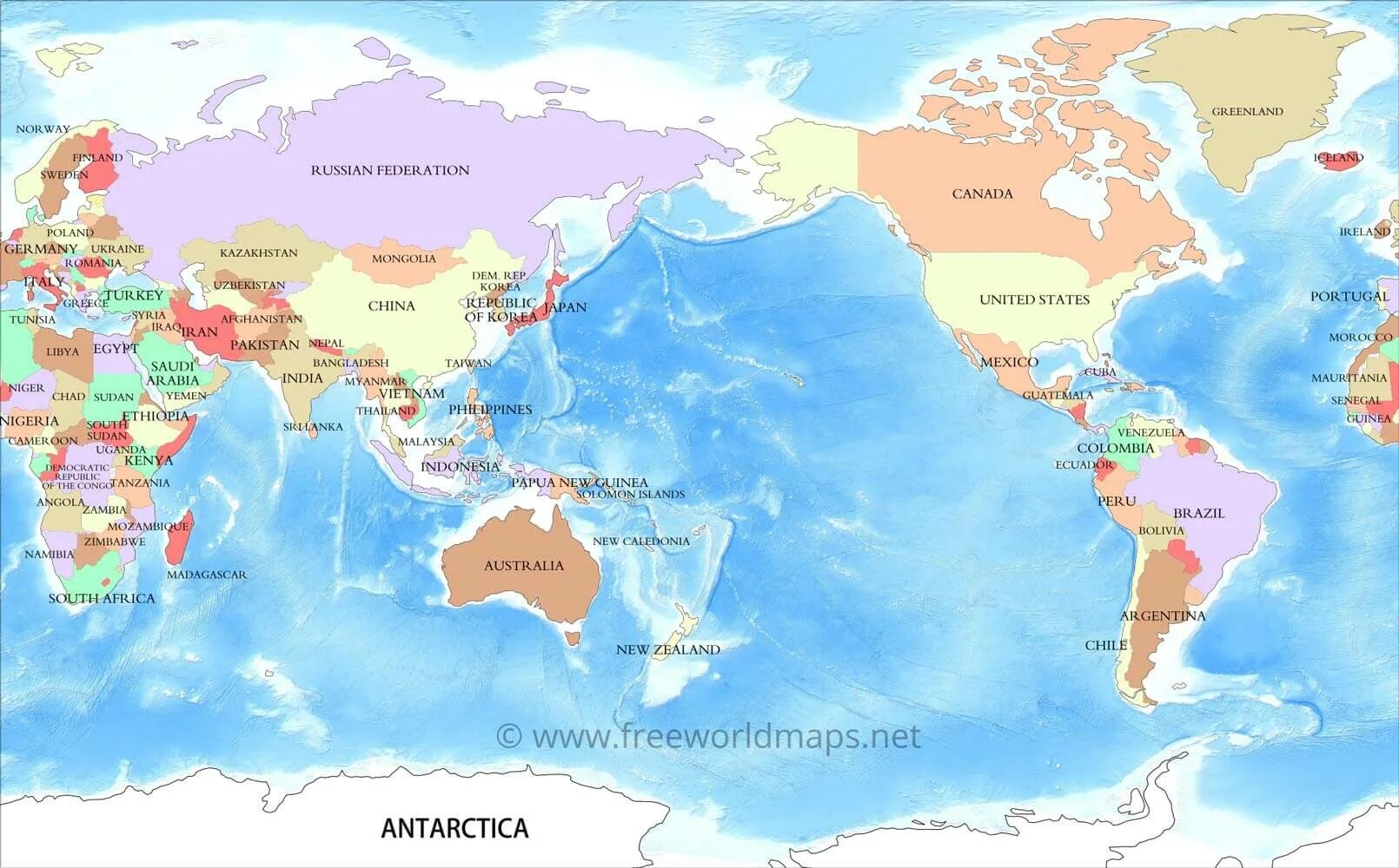Карта страны 2022 год. Государства Тихого океана на карте. Карта Тихого океана со странами.