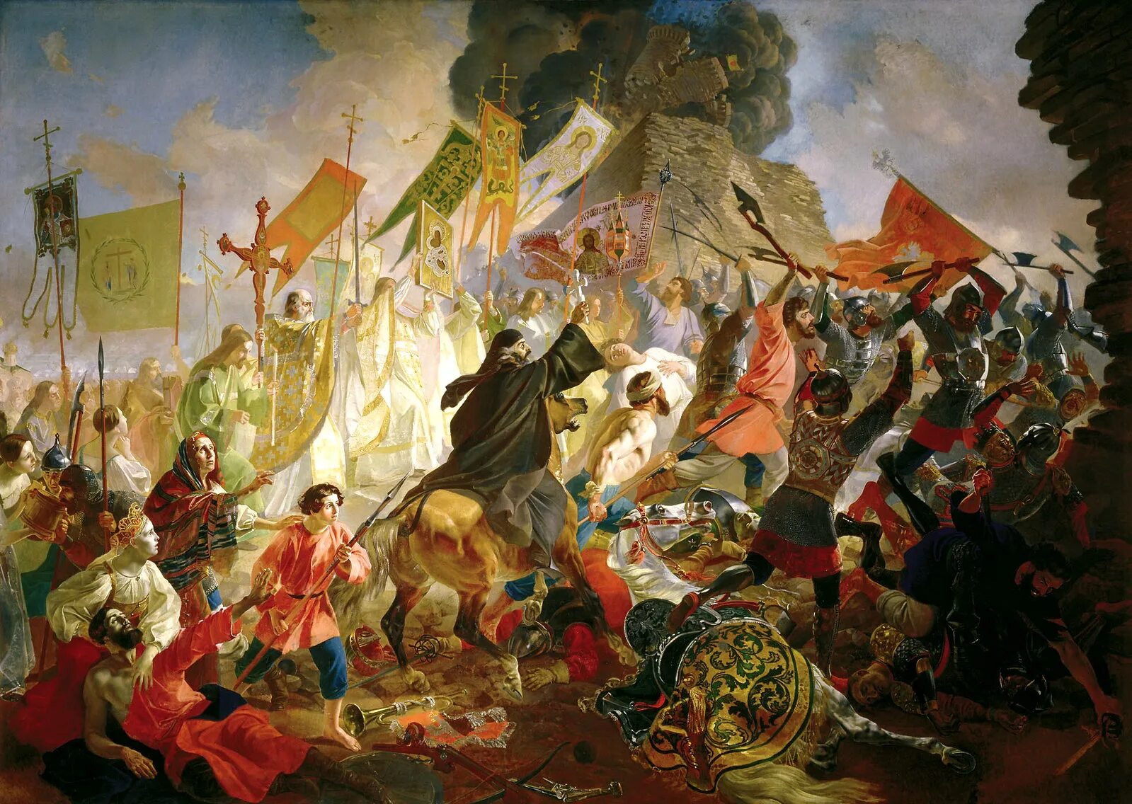 Картины осада. Осада пскова польским королем стефаном баторием в 1581 году. к.п. брюллов осада пскова польским королем стефаном баторием в 1581 году. осада пскова польским королем стефаном баторием брюллов. осада пскова стефаном баторием картина.