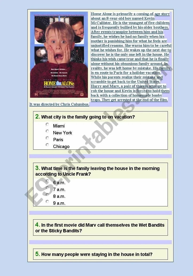 Home alone worksheets. Home alone worksheets. Home alone 2 worksheets. Home alone worksheets. Задания по фильму home alone.