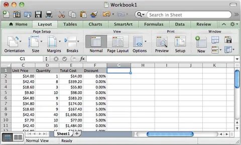 Excel на мак