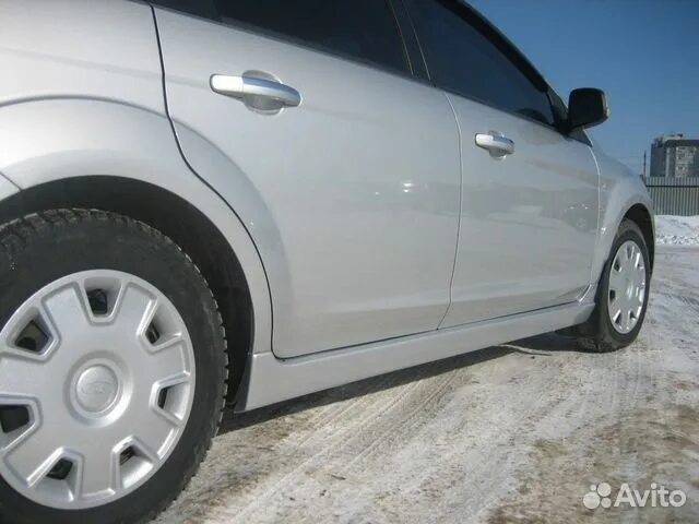 ЭКСТЕРЬЕР часть 2. Накладки на пороги ST - Ford Focus II Sedan, 2 л, 2010 года т