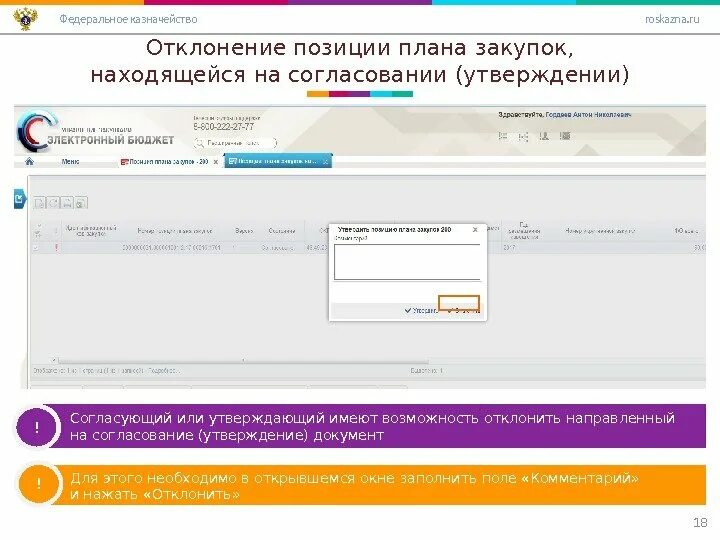 Roskazna public ru. Росказна. Росказна Москва. Контроль отклонений плана закупок. Отклонено согласующим.