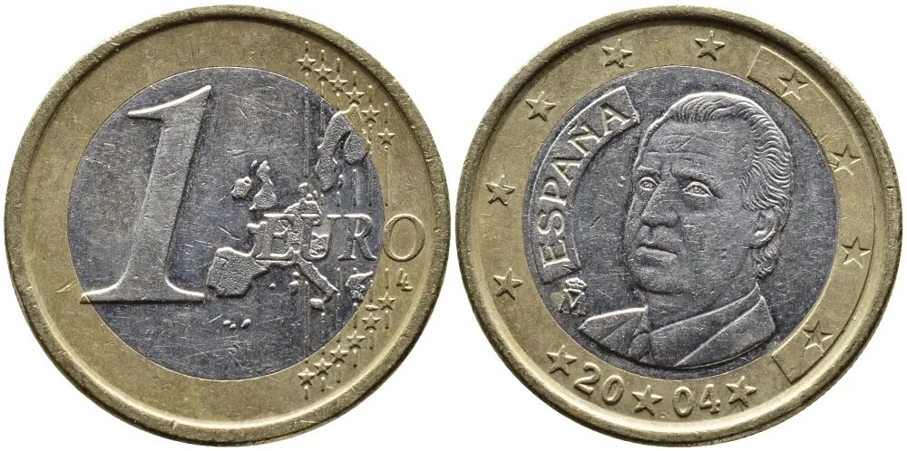 1 евро в рублях. 1 Евро Испания. 1 Евро Испания 2002. 1 Euro 2004 Espana. Espana монета 1 евро.