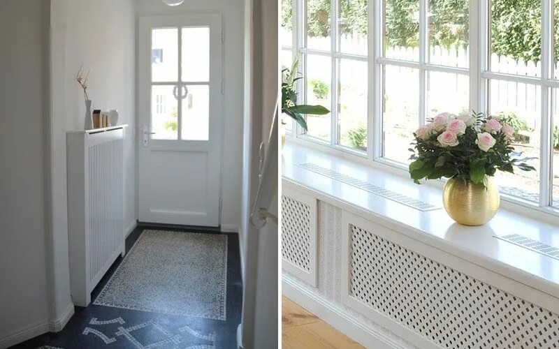 Экраны для радиаторов delta max san09. Декоративные экраны для труб отопления. Декоративный короб на батарею. Как закрыть трубы отопления в доме. Деревянный плинтус для труб отопления.