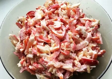 Крабовые палочки с перцем
