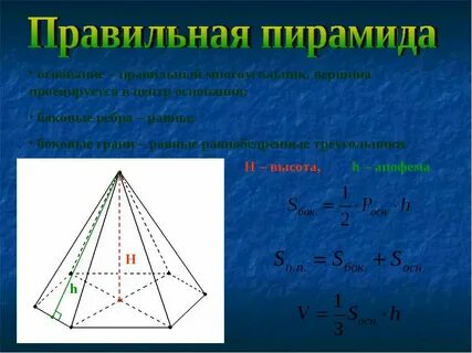 Число ребер основания пирамиды