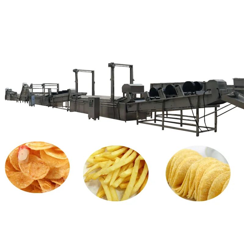 Potato Chips Production line. Станок для чипсов. Оборудование для производства картофельных чипсов.