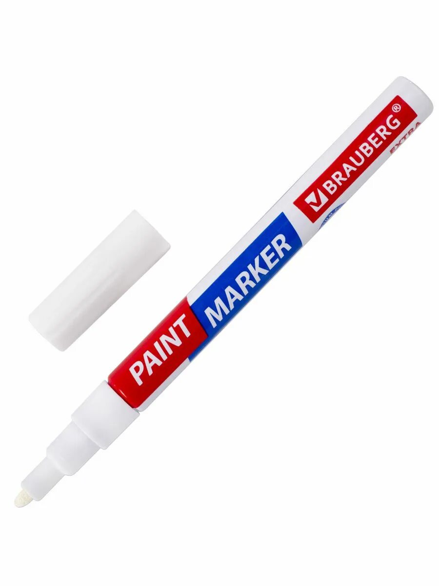 Маркер-краска 2мм, круглый (белый), brauberg. Маркер-краска berlingo "uniline pa200" белая, 2мм, нитро-основа. Маркер-краска /белый/ 2мм круг g-862/белый/ mc basir. Белый несмываемый маркер по пластику нестираемый. Маркер белый 2мм.
