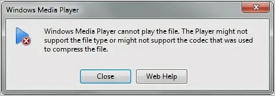 Проигрыватель windows media не удается воспроизвести файл. Проигрыватель windows media не удается воспроизвести файл