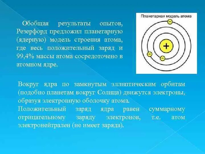 Какое строение атома предложил резерфорд. Резерфорд предложил атомную модель строения атома. Опыты Резерфорда планетарная модель атома. Ядерную (планетарную) модель атома предложил. Ядерно-планетарную модель строения атома предложил.