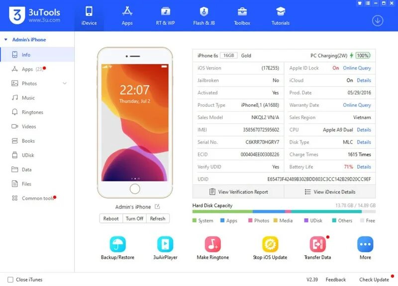 Программа для проверки айфона через компьютер. Программа для айфона 3utools. 3utools iphone xr. 3utools отчет. программа для проверки айфона.