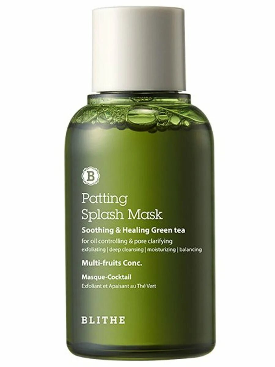 Сплэш-маска Blithe Soothing&Healing Green Tea Splash Mask - 70 мл. Blithe Soothing and Healing Green Tea Splash Mask 70 мл. Patting Splash Mask Soothing Healing Green Tea. Blithe Splash Mask.