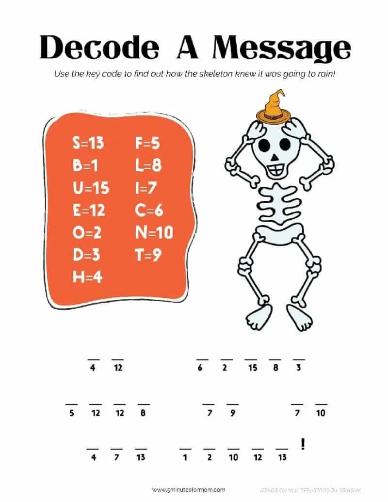 Decode message. Decode for kids.