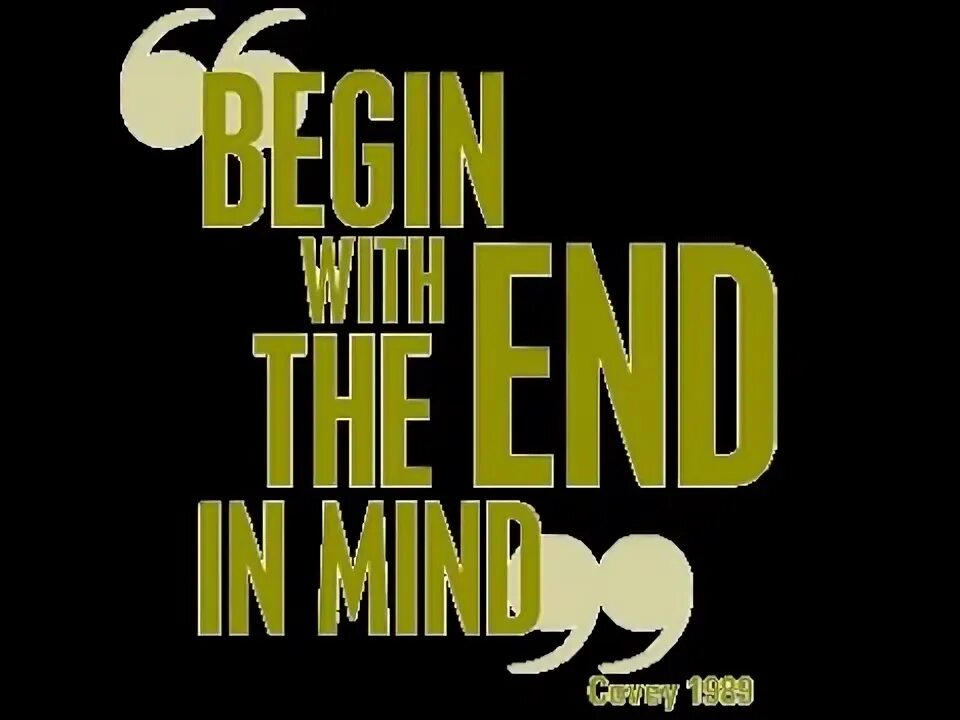 In the end in e